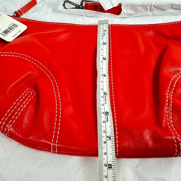 Free People Real World Clutch in Red NWT - Picture 10 of 15